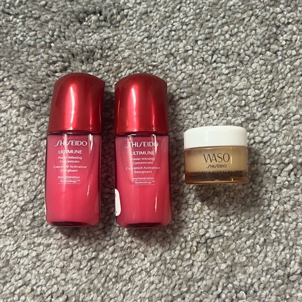 Brand new travel size SHISEIDO products